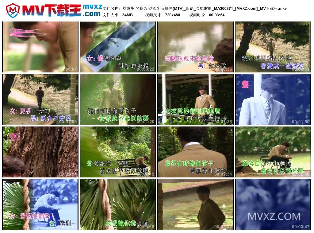 刘德华 吴婉芳-这么宠我好吗(MTV)_国语_合唱歌曲_MA300871